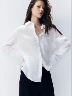 H&M 100% Linen Shirt Size XS